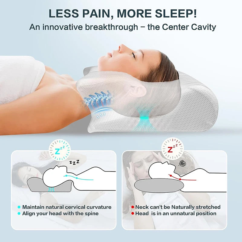 Veloria 2-in-1 Orthopädisches Nackenkissen